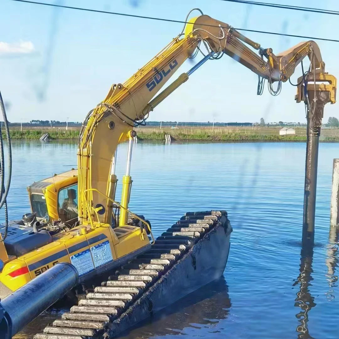 Pile Driving machine PV power station Ground Drilling Machine solar pile driver hydraulic hammer pile driver