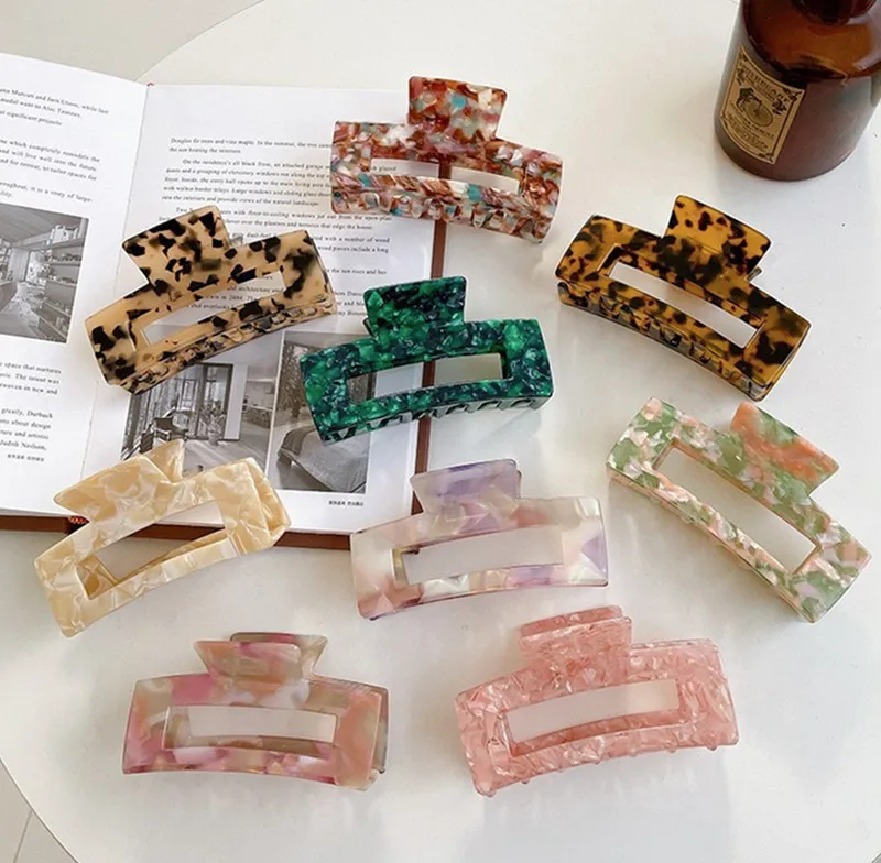 Wholesale Fashion Korean Exquisite Acetate Hair Claw Clips Tortoise Shell Hair Claws