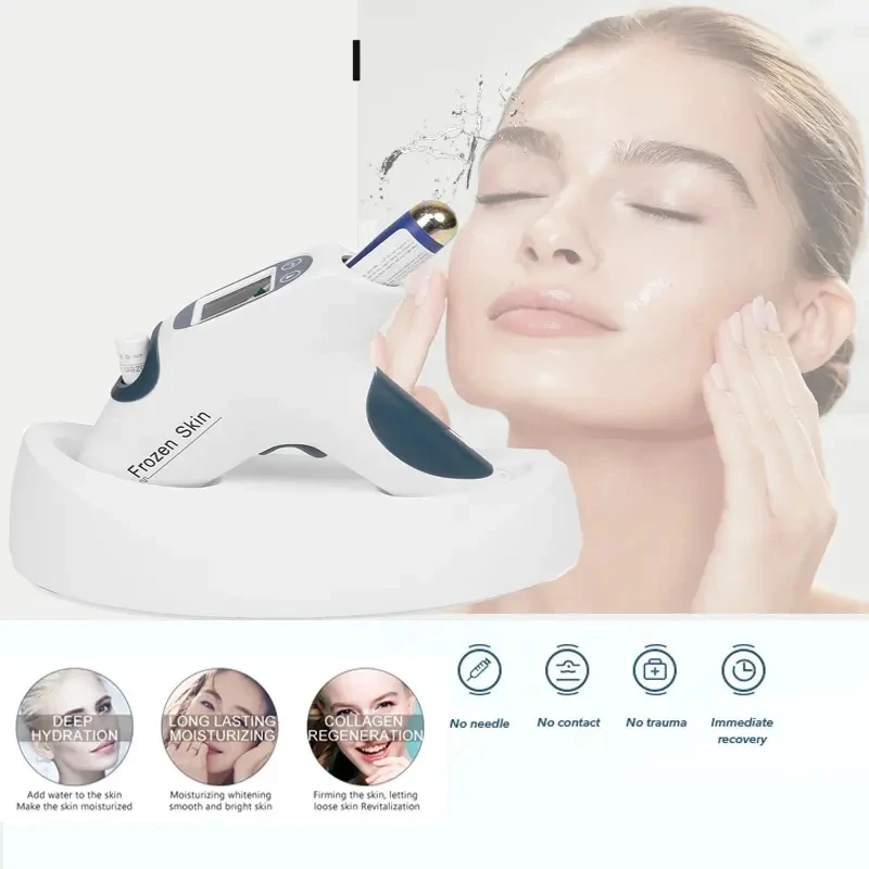 2025New Factory Frozen Skin Co2 Gas Therapy New Magic Gun Facial Lift Mesogun No Needle Mesotherapy Cryo Cool Lifting Beauty Gun