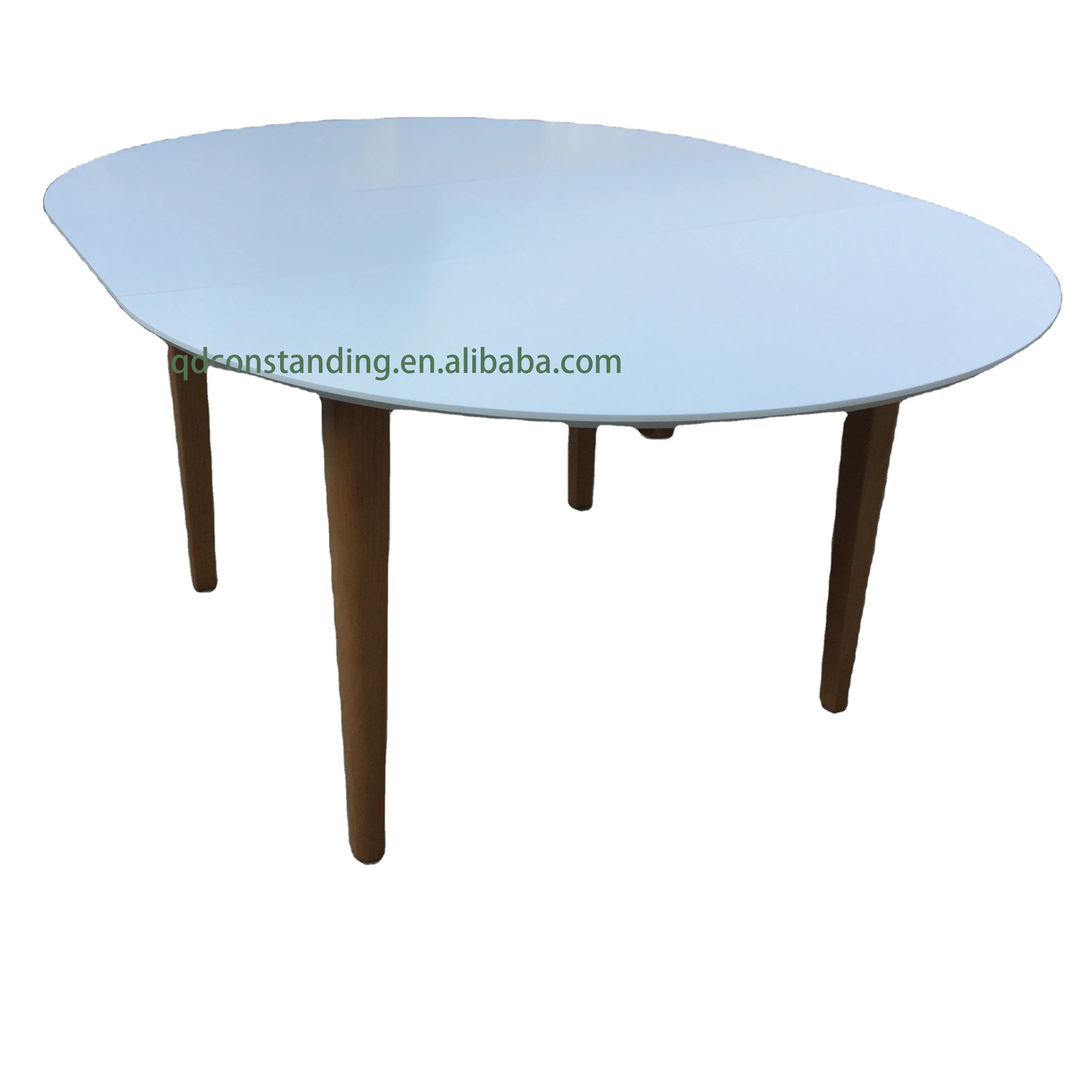 Space Saving Cheap Mdf Wood Top Kitchen Folding Extensible Dining Table