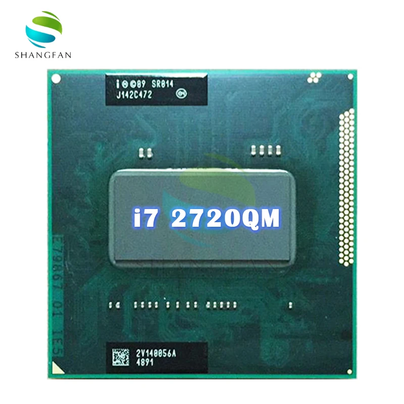 Для Intel Core i7-2720QM i7 2720QM SR014 2,2 ГГц четырехъядерный восьмипоточный ЦПУ Процессор 6M 45W Socket G2 / rPGA988B