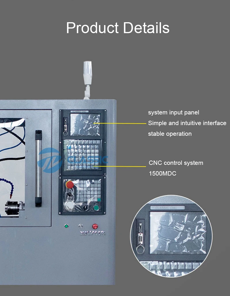 Portable CNC milling machine XK7113D mini hobby CNC milling machine for education