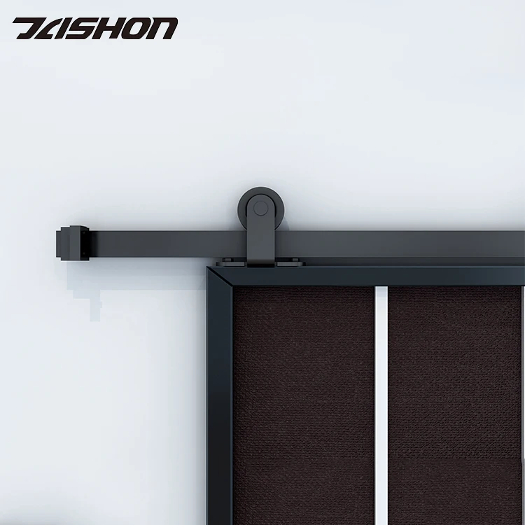 6FT Single Panel Sliding Mirrored Barn Wood Window Glass Door Hanging Rail