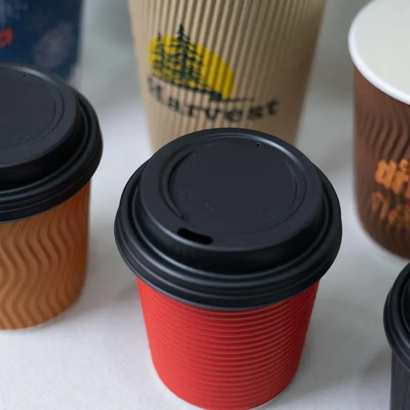 Disposable Coffee Ripple Wall Paper Cups