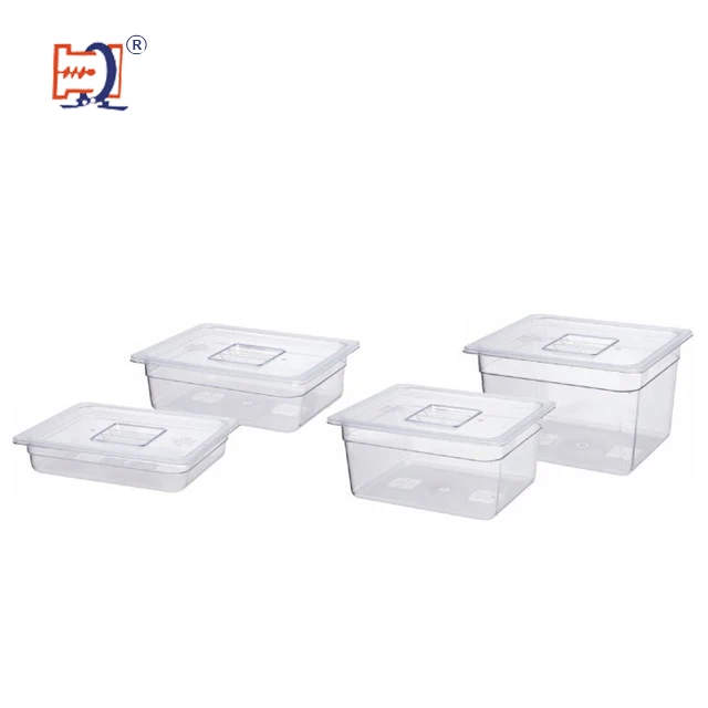 Restaurant supplies Food Grade PC/PP Material GN Pan Gastronorm Container Food Serving Tray GN Container