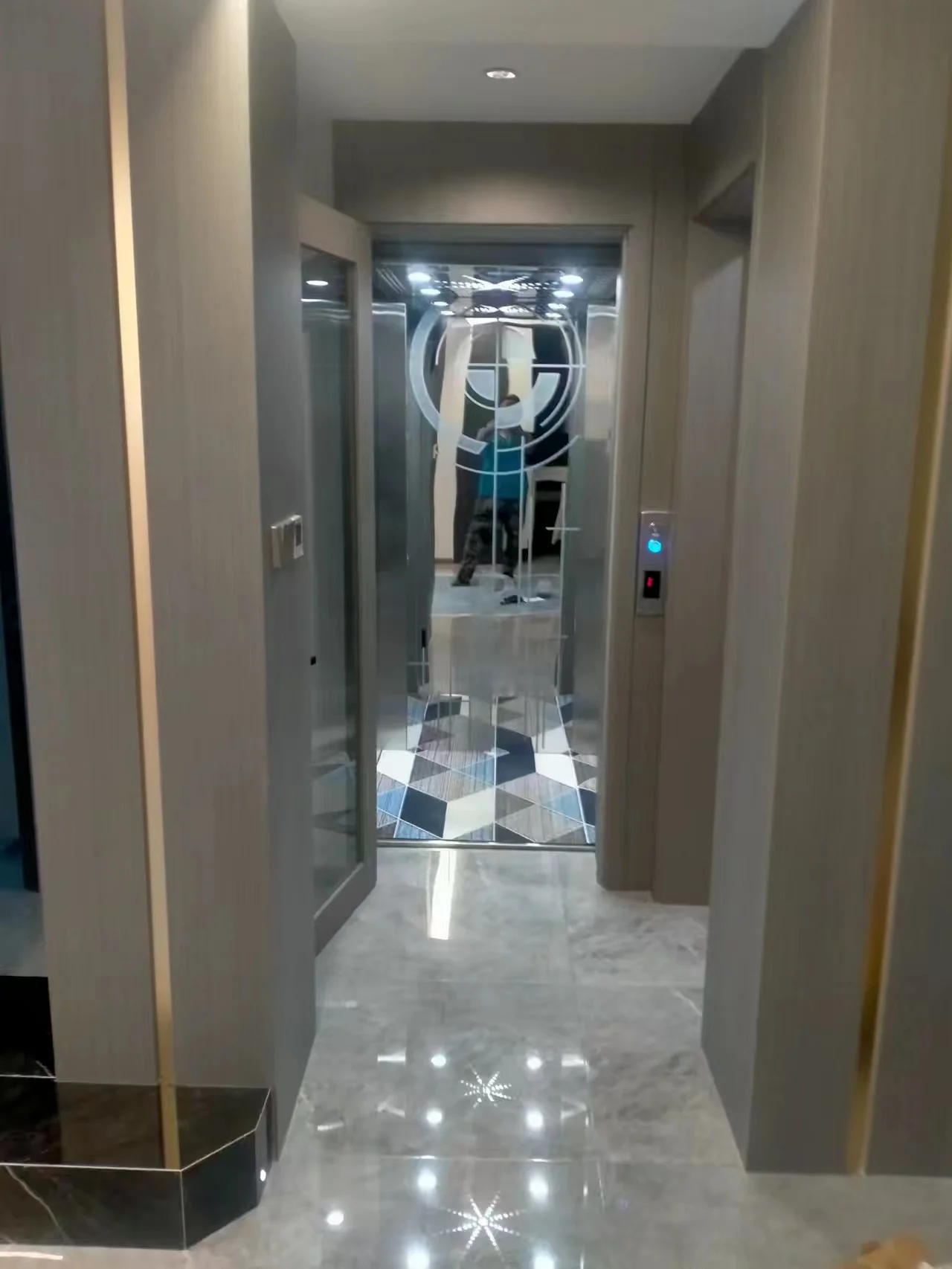 electric cheap pasaenger indoor modern home elevator lift hydraulic home villa elevator with security gear