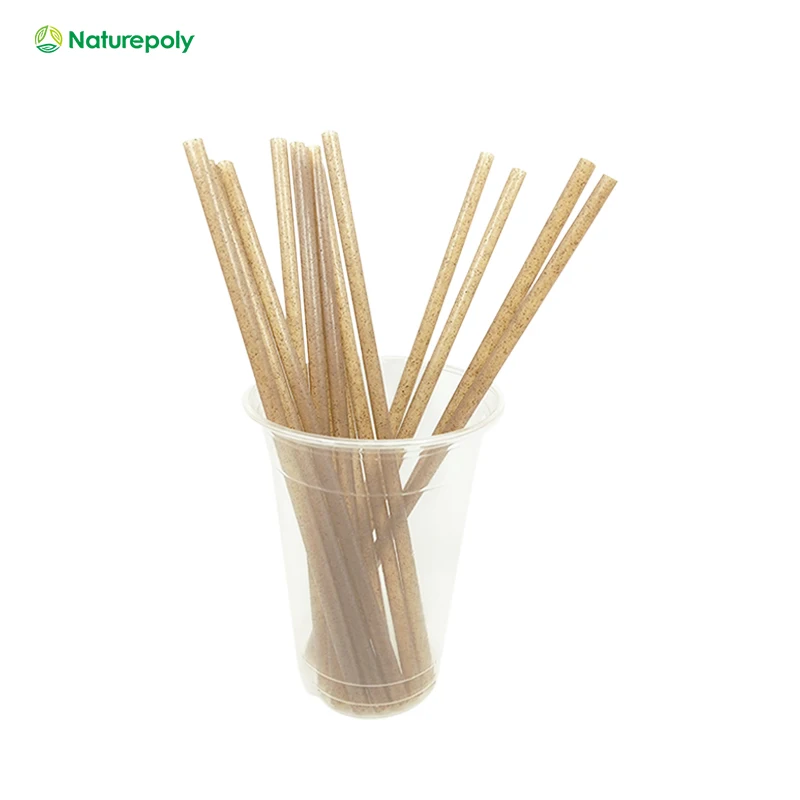 Wholesale Customized 5 6 7 8 10 12mm Eco Friendly Disposable Non Plastic Compostable Straw Biodegradable Coffee Straws