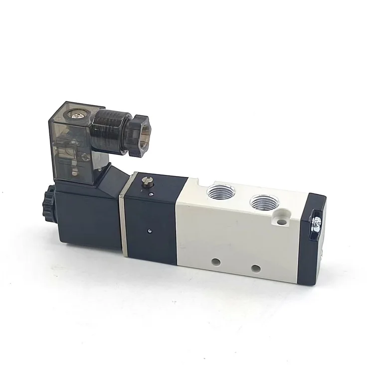 Electrical 3V210-08 AC220V  24V 12V 5 Way 2 Position Pneumatic Air Control Solenoid Valve