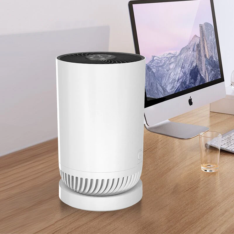 ABS Portable Ionizer Air Purifier with atmosphere lamp