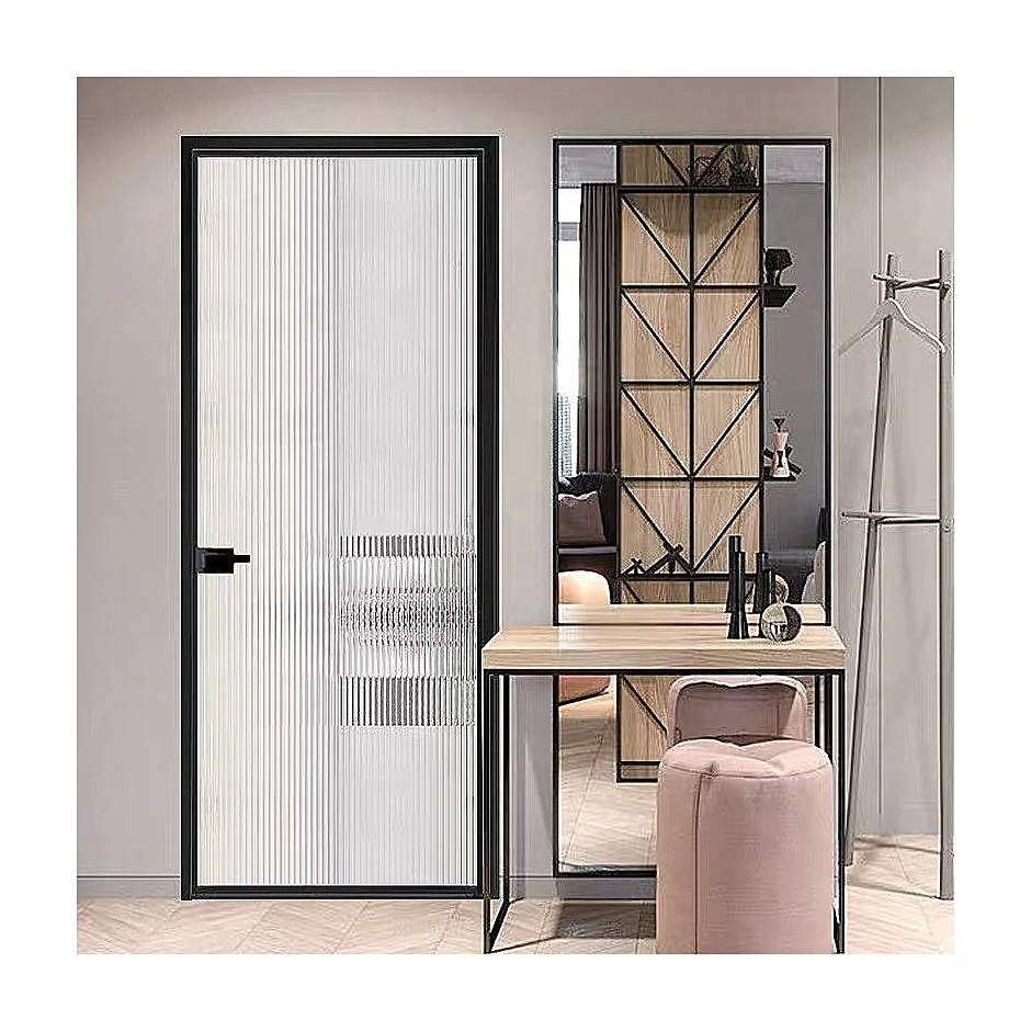 Customize Aluminum bathroom doors swing doors and glass doors
