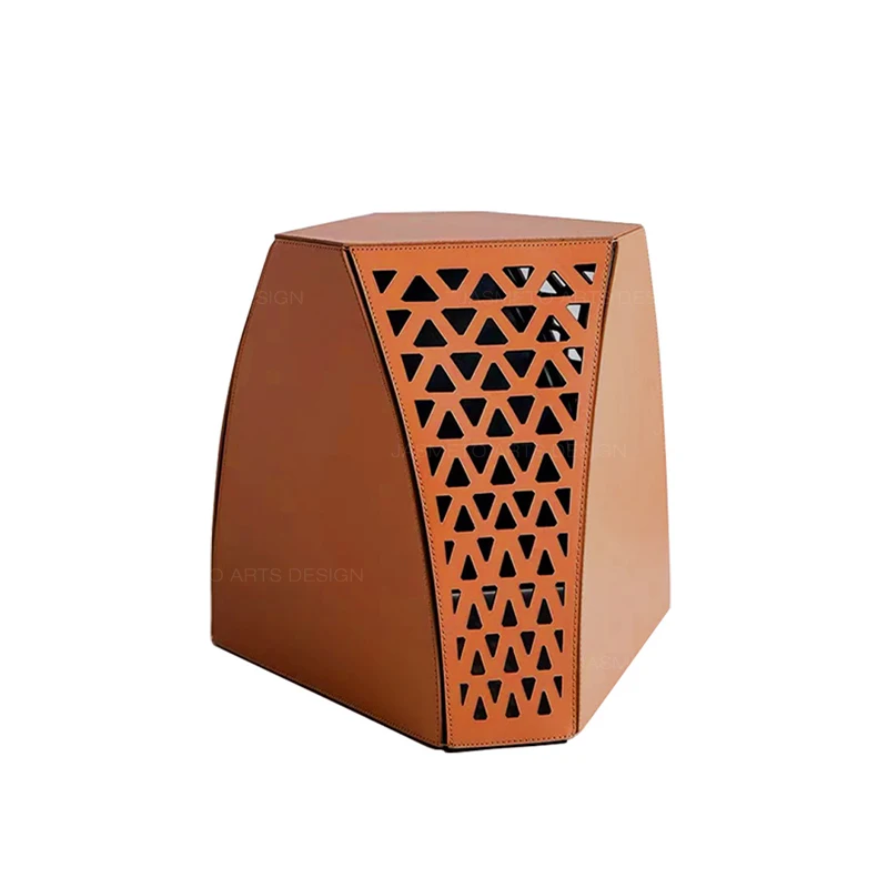 Iconic Danish mid century design Tanned leather bedroom nightstand end coffee side table modern living room furniture