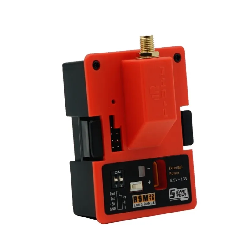 FrSky R9M2019 with mounted Super 8 Antenna 900MHz Long Range Module low latency High precision RC system For R9 series DIY Parts