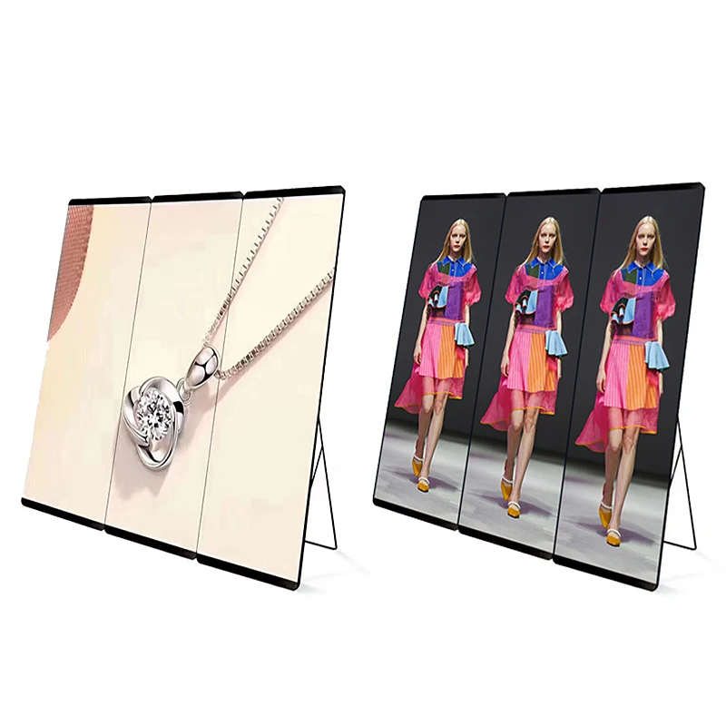 Portable Smart Advertising Player Digital HD LED Poster Screen WIFI Control P2 P2.5 P3 Outdoor Poster LED Display Screen