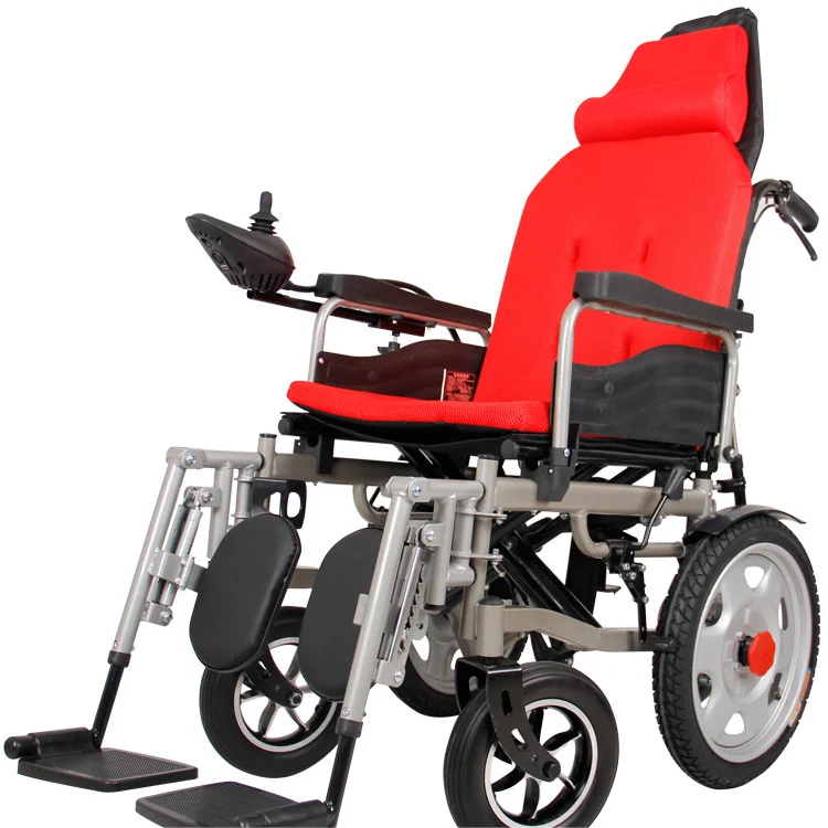 Medical Supplies Power Wheel Chair Magnalium Big Rear Wheels Folding Electric WheelChair
