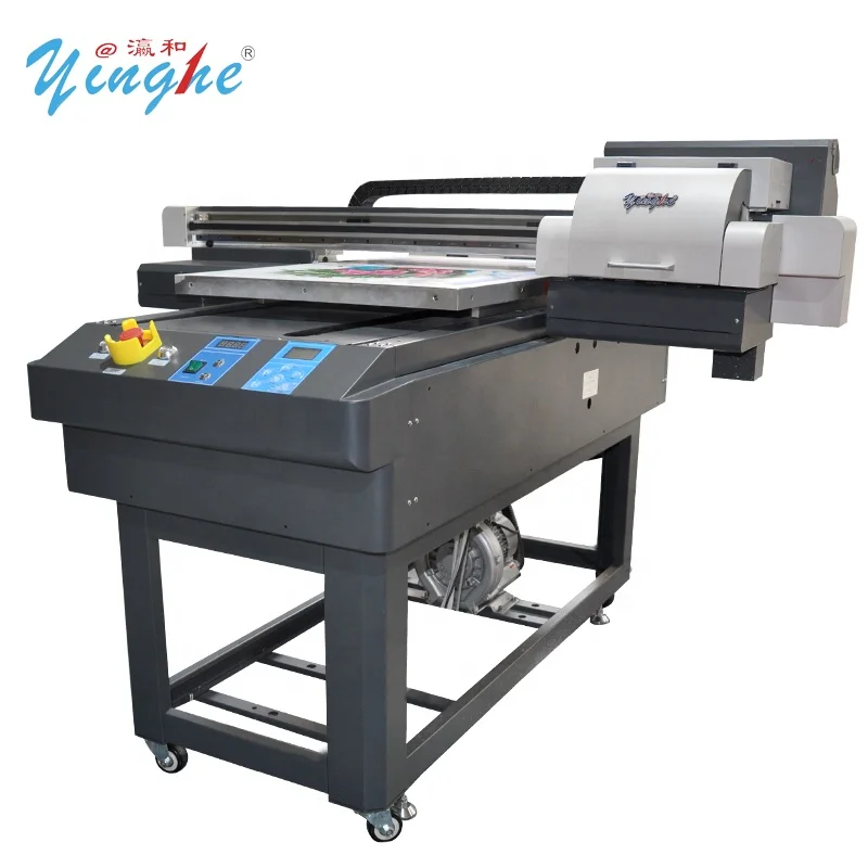 Yinghe 90*60 см УФ планшетный принтер 6090 с 3 головками TX800 для ручки/кружки/бутылки/деревянная/акриловая печатная машина