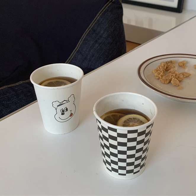 Custom Food Grade Packaging Dessert Paper Cup Hot Tea Coffee Cup