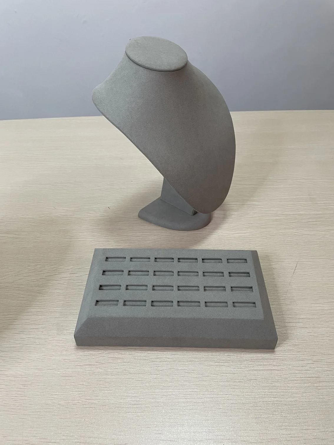 colorful micro fiber mannequin jewelry display