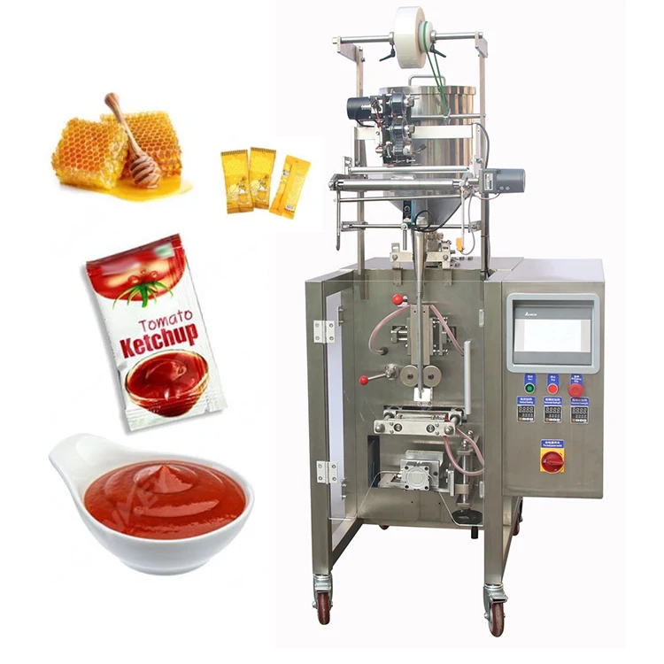 Automatic tomato paste sachet ketchup sauce small vertical packing machine price in China