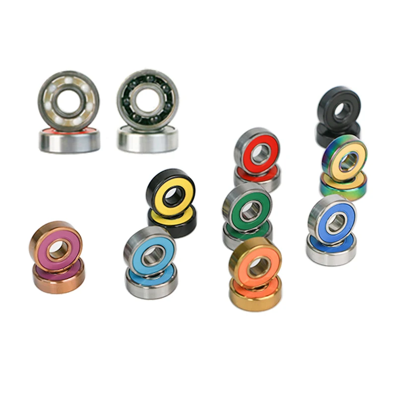 Wholesale Custom High End Swiss Skateboard Ball Bearings Bearing  608 22X8X7Mm Skateboard Bearings Set With Tube Packaging