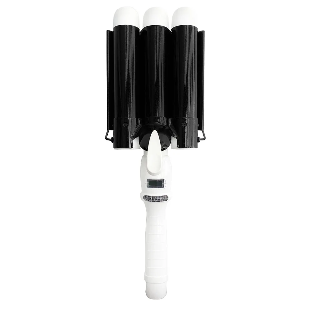 Portable Curling Hair Tools Professional Cordless Automatic Ceramic LED Curling Iron 3 Barrel Big Wave Hair Curler