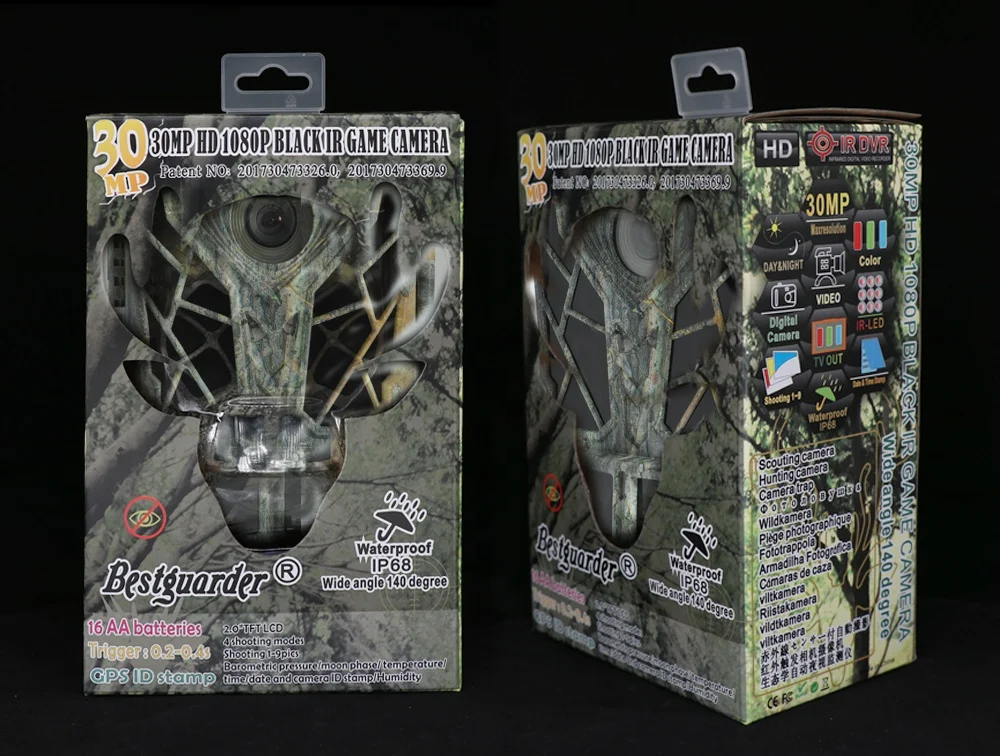 Bestguarder 30MP HD 140degree IP68 wildlife camera