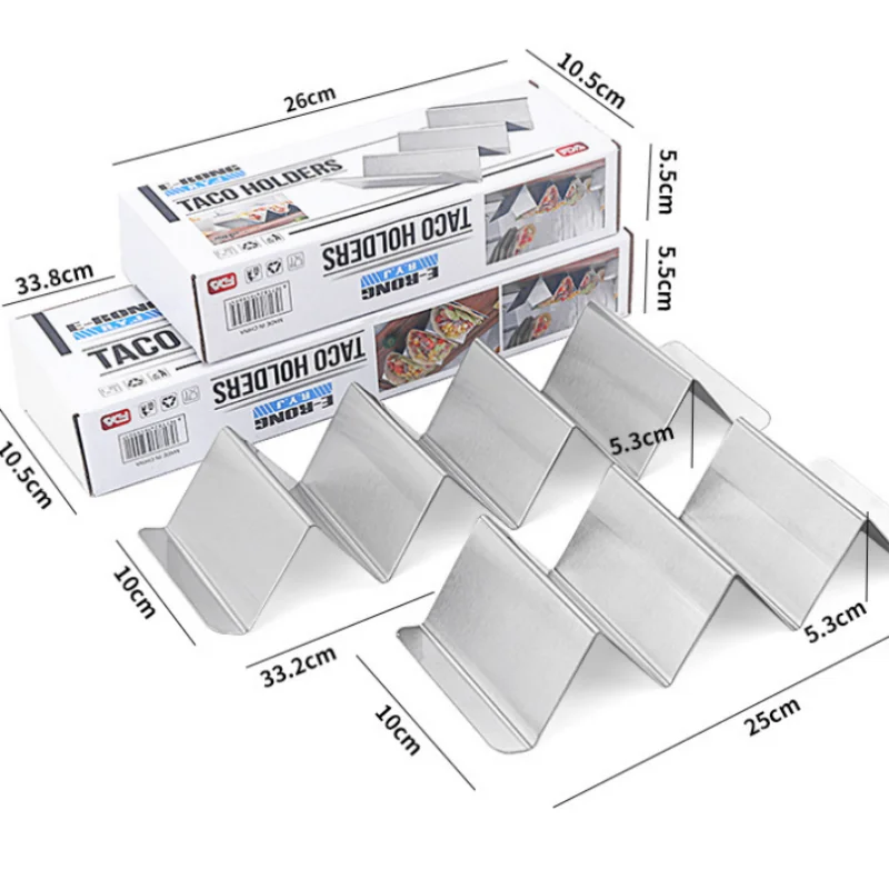 Stainless Steel Taco Holders Taco Stand Rack Tray ray Plates Holds for Baking
