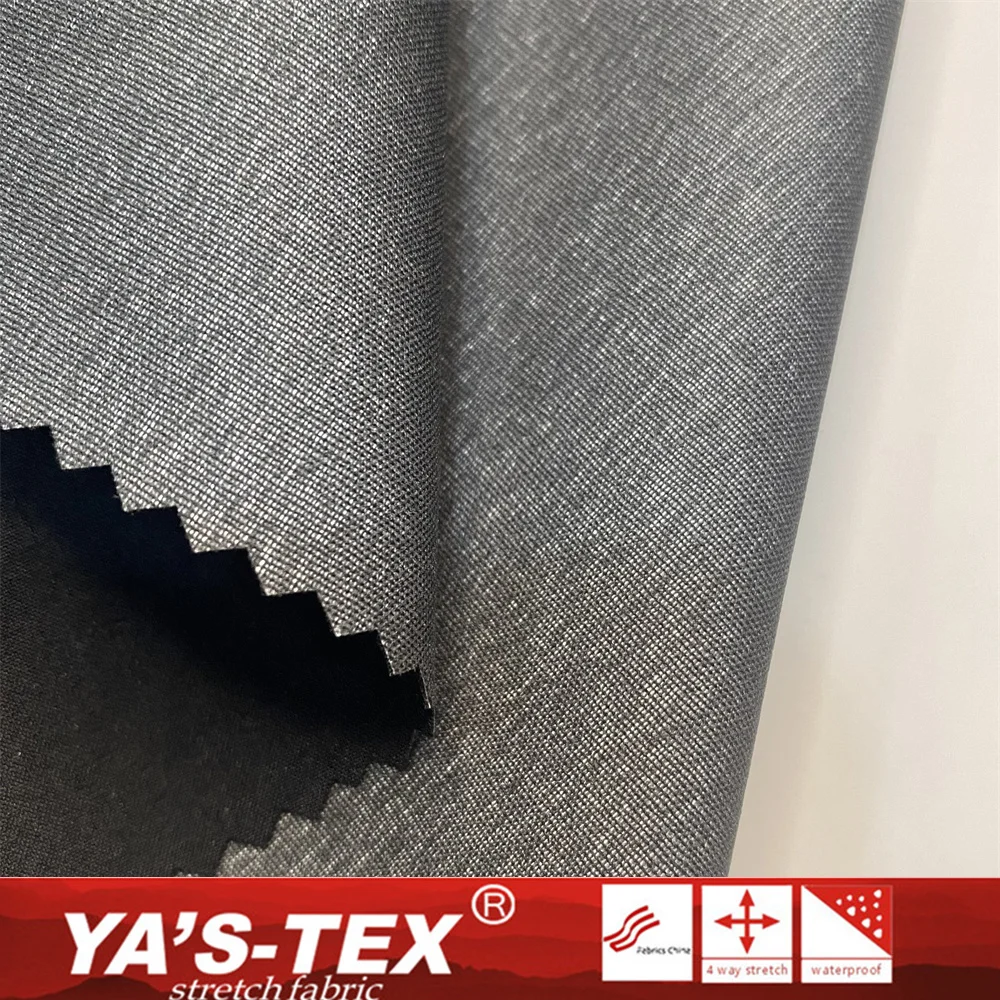 Plain Polyester Spandex fabric bonded PTFE membrane bonded Ultrathin fabric 3 layers Waterproof Tear Resistant for Jacket