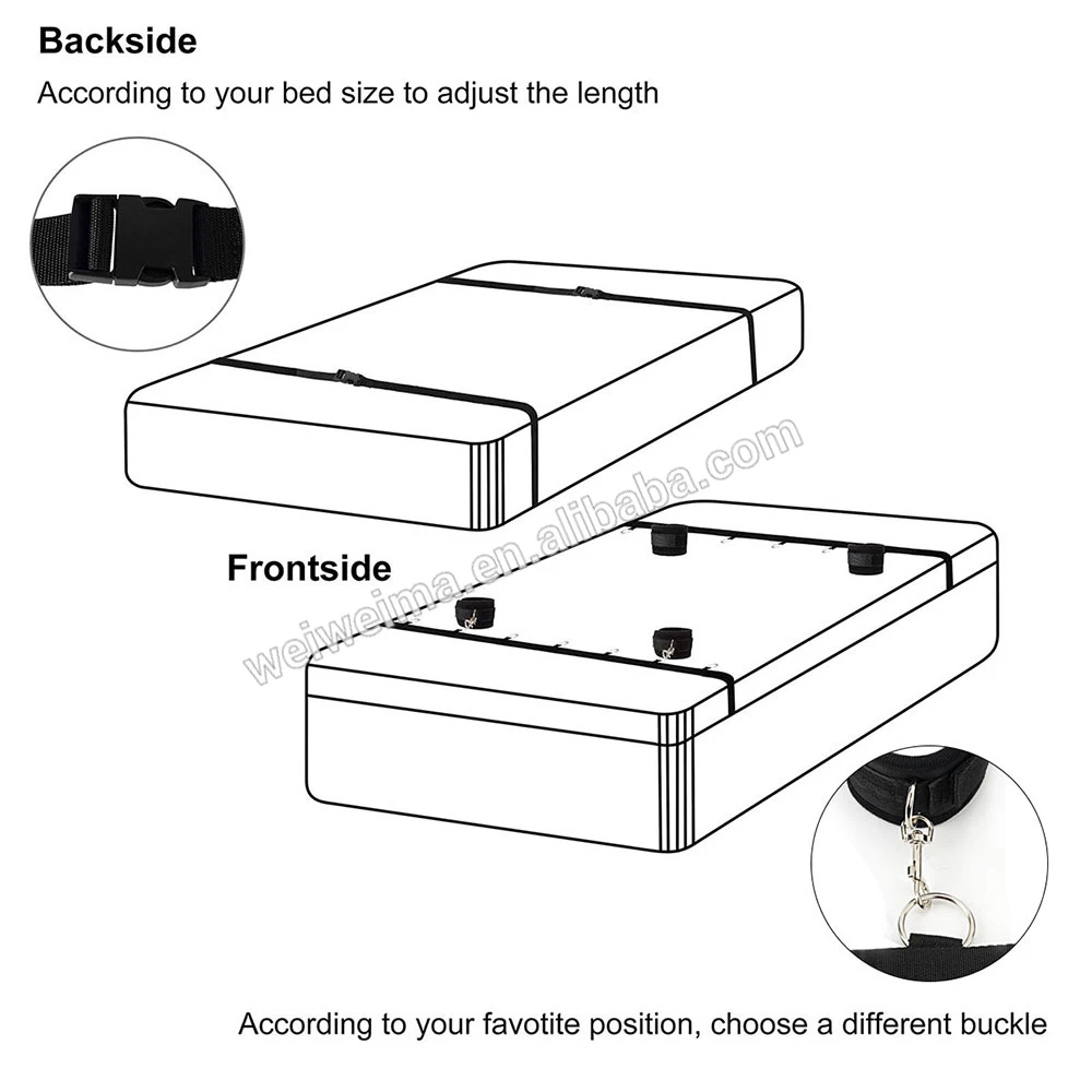 Оптовая продажа с фабрики PALOQUETH, многофункциональные SM секс-игрушки под кровать, удерживающие кровать, ремни для связывания