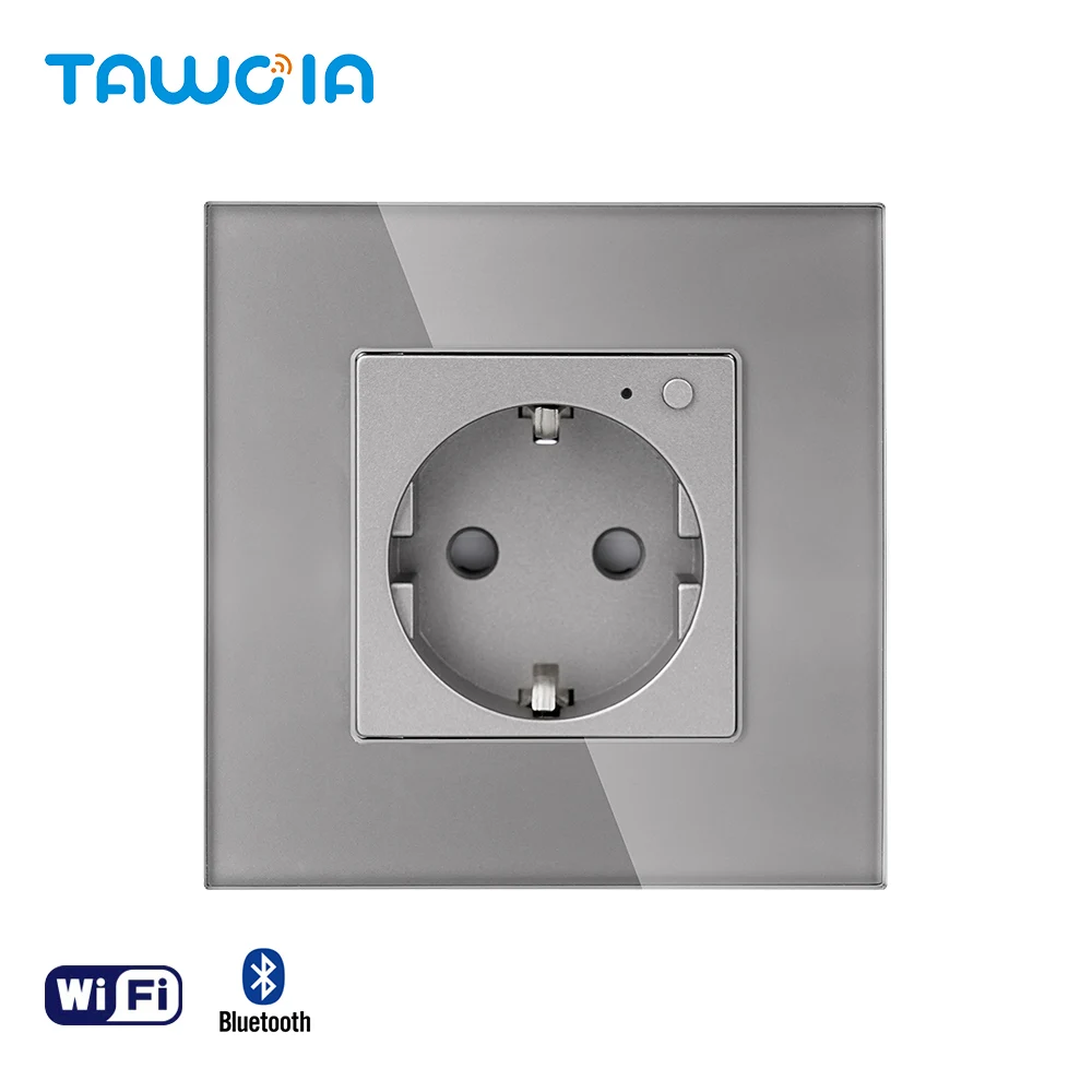 TAWOIA Tuya Smart Switched WiFi Electrical Power Socket 16A Wi-Fi Smart Home Products Google Home Amazon Alexa Echo Homekit Siri