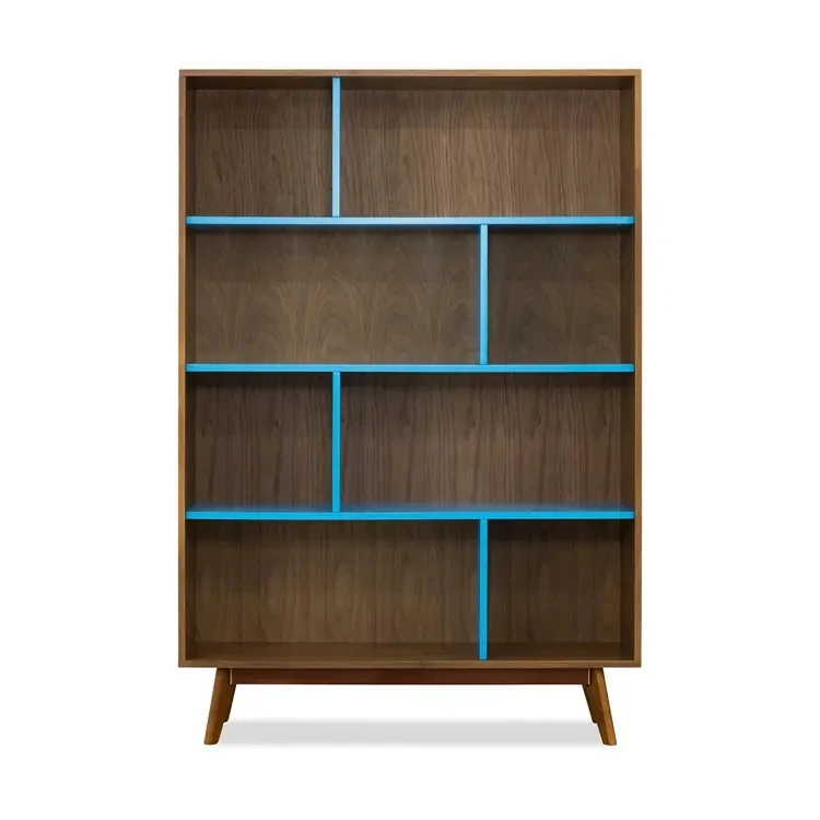 Modern Display Large Storage Cabinet Stand Holder Bookcases MDF Wooden Book Shelf