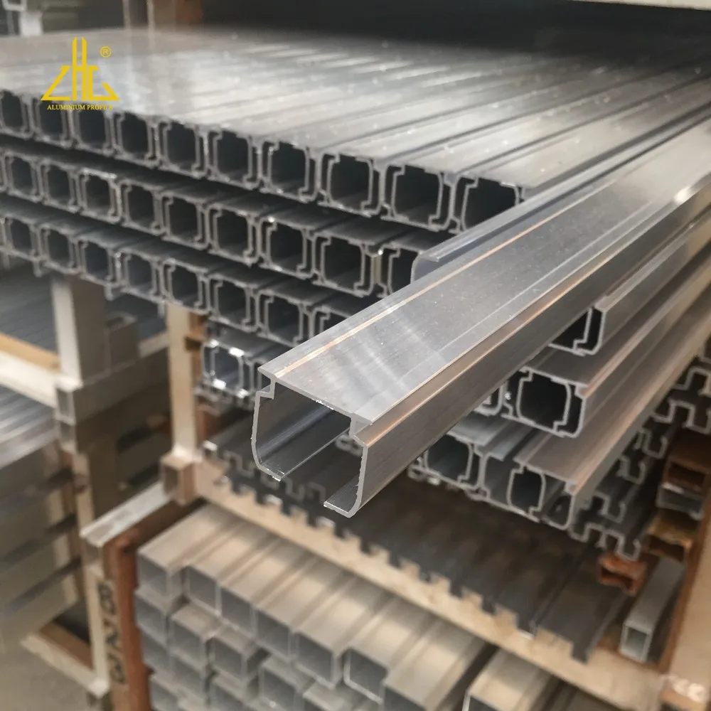 6063 6061 6082 U Channel Aluminum Profile / Aluminum C Channel Extrusions Curtain Rail
