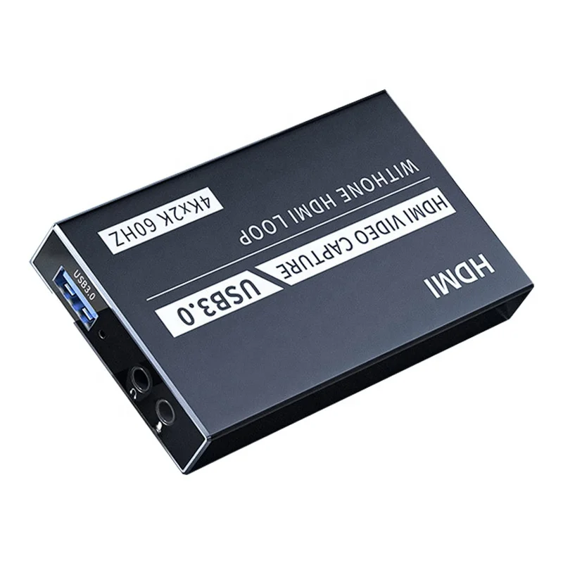 4K 60 Гц Hdtv Двойной вход и выход Карта видеозахвата 1080P Карта видеозахвата Usb 3,0