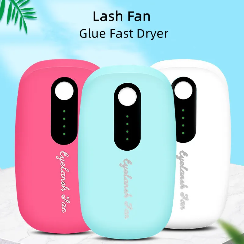 Portable USB mini fans for eyelash extensions bladeless lash fan