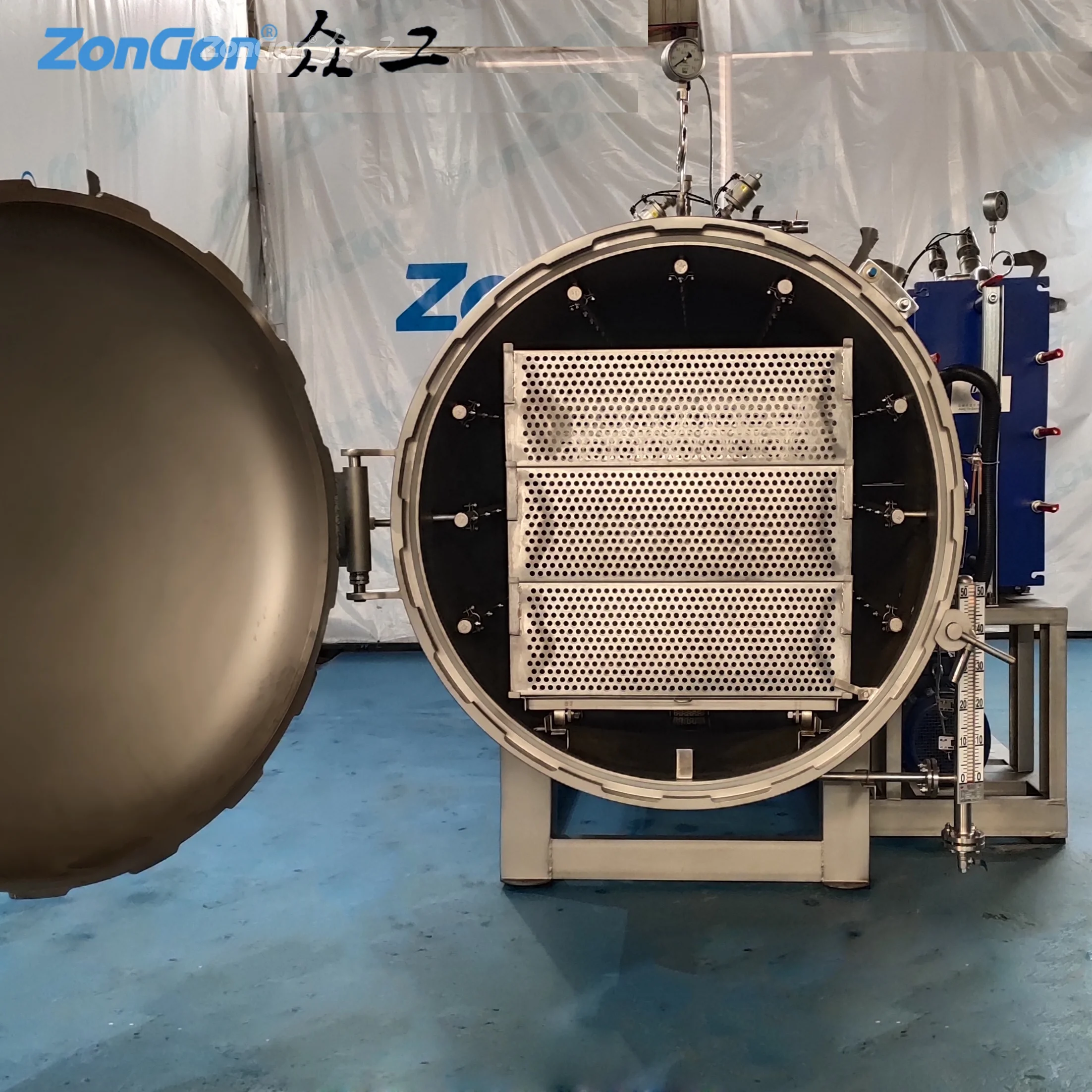 2019 hot sale of pet food retort processing horizontal sterilizer autoclave machine