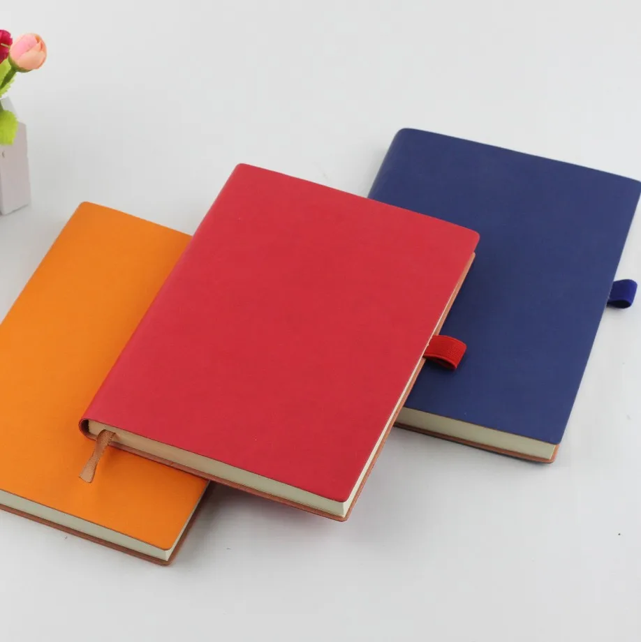 2021 cheap custom promotion pu leather notebook A5 Printed Logo Customized PU Leather DiarySchool Promotional Customized