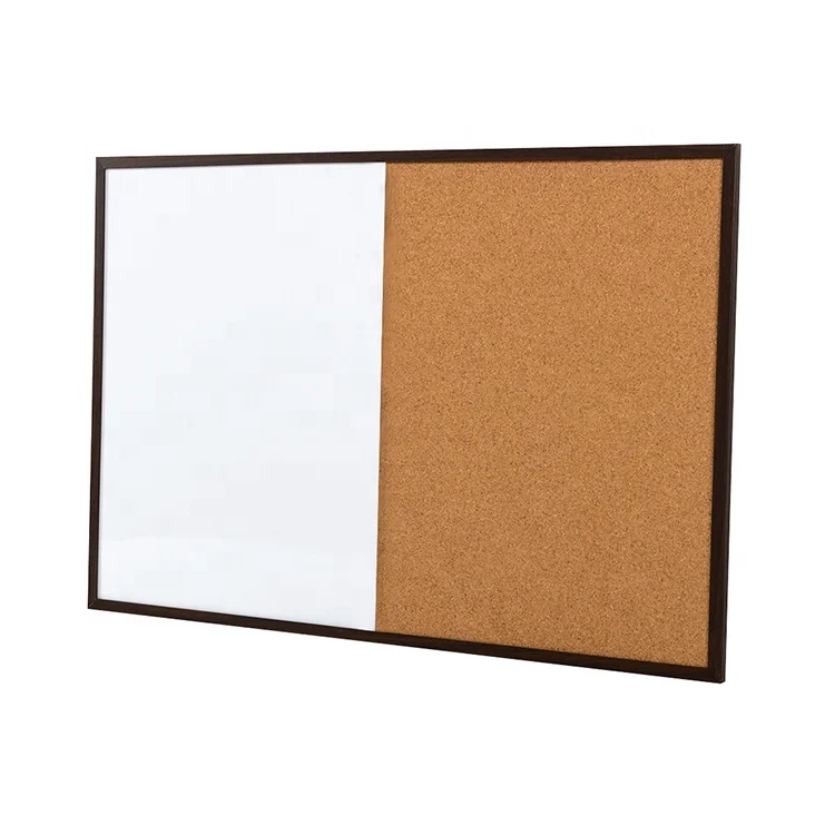 
School office supplies half cork bulletin board half white board combination board 