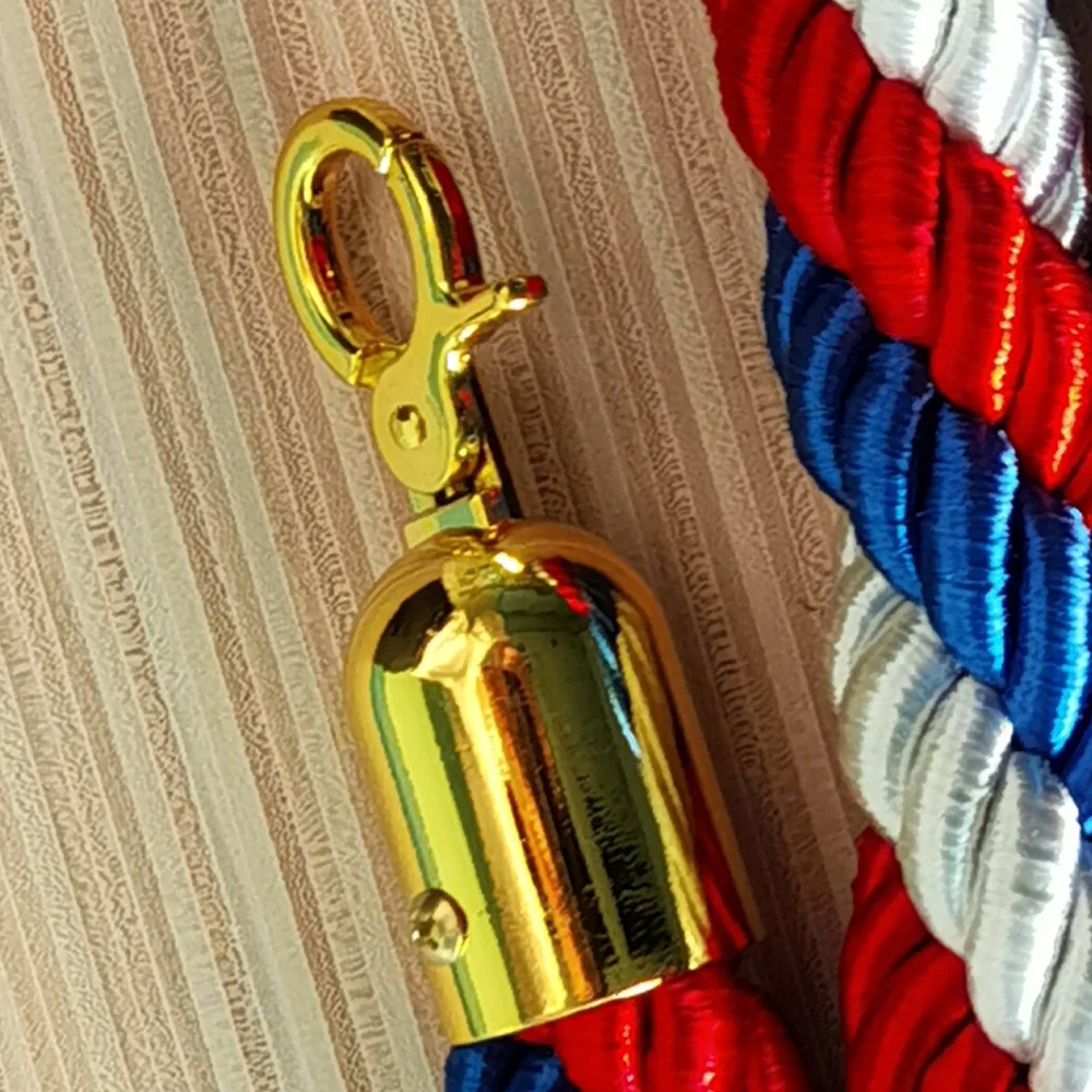 Аксессуары, подставка для очереди, веревочные барьеры, золотые наружные стойки и набор плетеных веревок для барьера