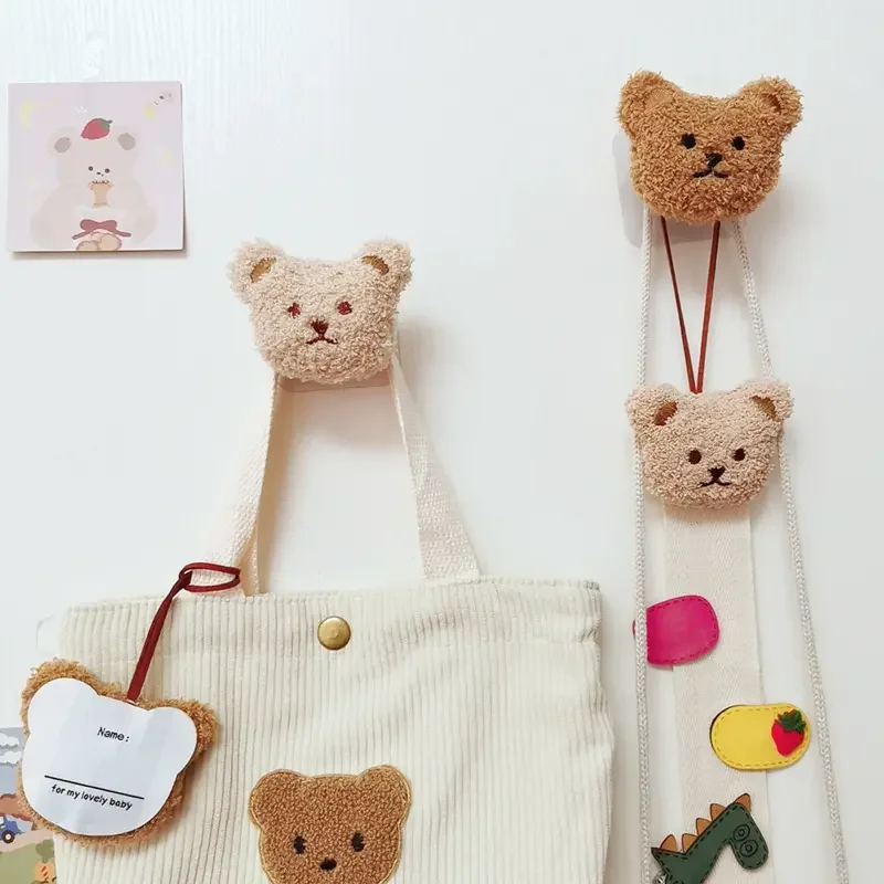 PUSELIFE Worth Buying Adhesive Decorative Cute Animalwall Mount Coat Hook Wood Dot Hook Hanger Wooden Wall Hooks