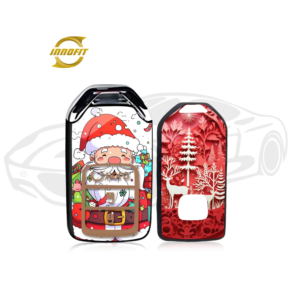 Innofit Christmas Car Key Cover TPU Personalization Support Custom For Honda Great Wall Motor Haval WEY Audi Acura CHANGAN