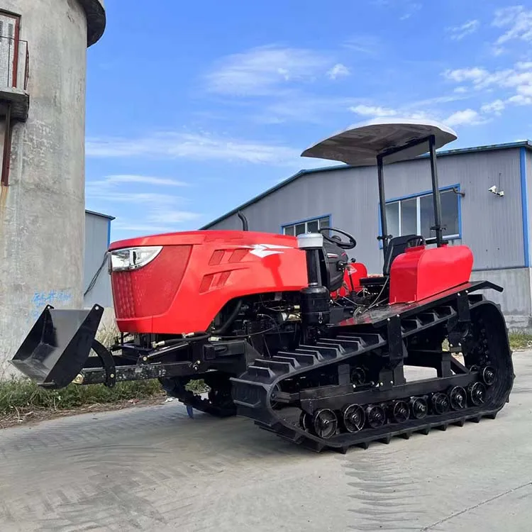 Multifunctional Mini Farm Tractor Engine Powerful 80hp 4wd Agricultural Rotary Cultivator With Spare Parts