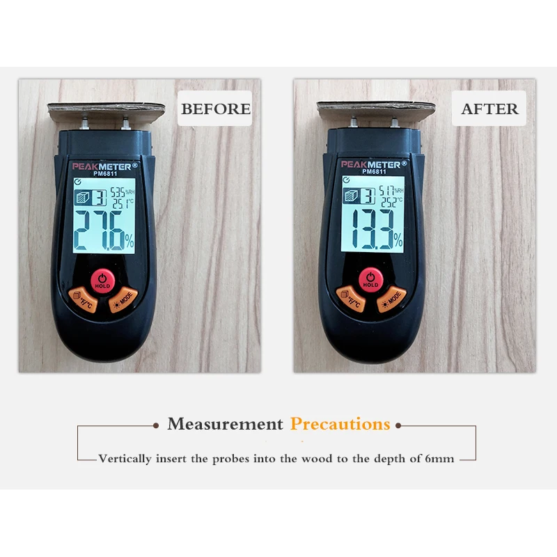  Портативный цифровой vochtmeter цена иглы коробка влажности древесины измеритель детектор для еды