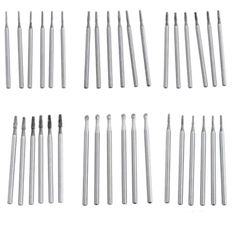 Высокоскоростные стоматологические вольфрамовые стальные карбидные боры Корона металлические режущие стоматология инструменты