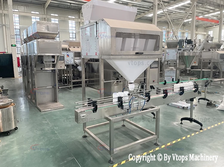 High Efficiency Fertilizer Filler Seed Coffee Bean Bottling Capping Machine Melon seed filling sewing machine