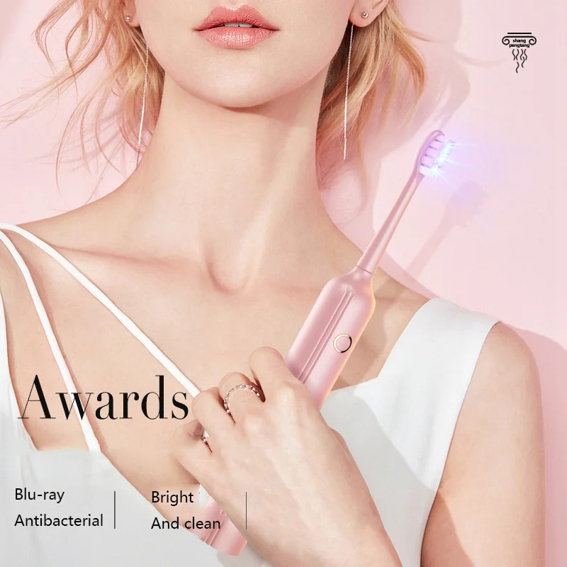 2022 Oral Care Ultra Sonic Smart Electric Toothbrush Rechargeable Toothbrush With LED Light for Adults