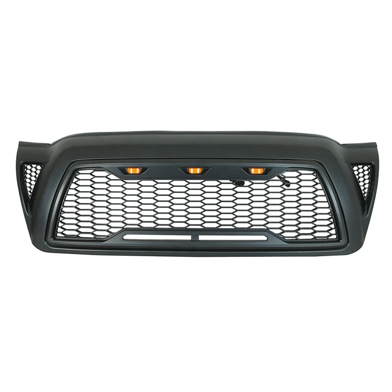 Pick-up Car Modified Honeycomb Mesh Black Front Bumper Hood Grill fit for Toyota Tacoma 2005-2011