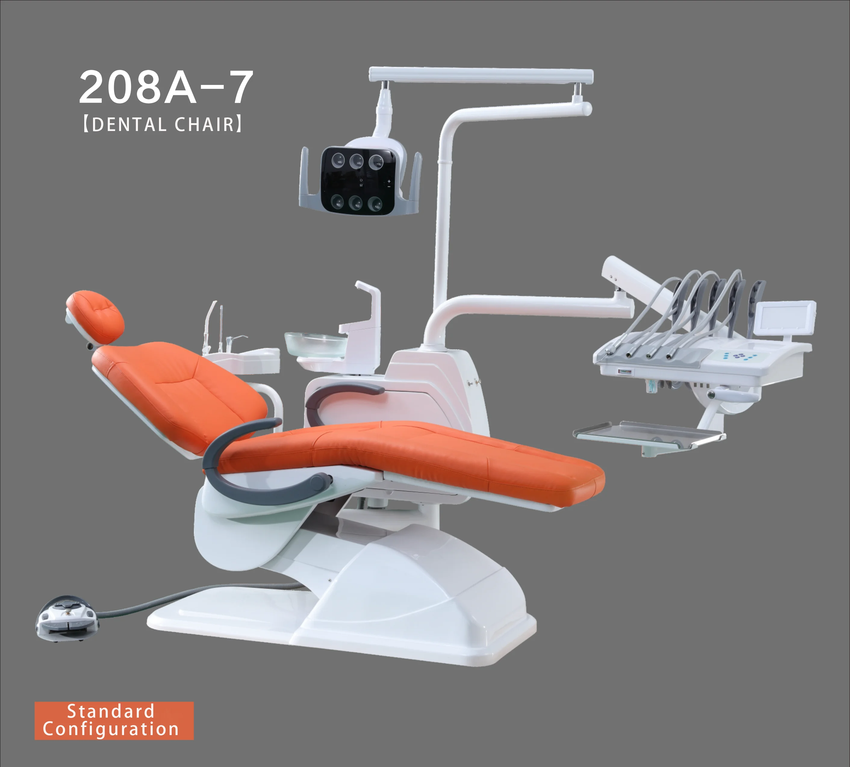 Dentist Lab Dental Chairs LED Compressor Unit for Clinic Teeth Hospital Equipment Electric Power Source Made Plastic Metal Steel