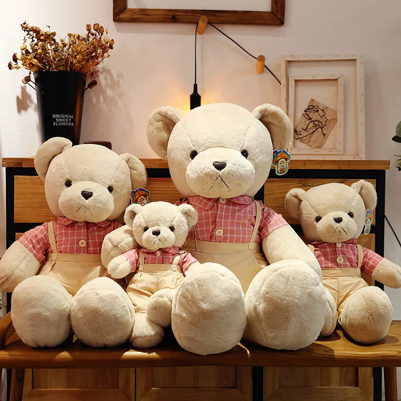 Fresh Design Teddy Bear Plush Toy 40/55/80/100cm Big Teddy Bear For Girls Boys Manufacturer Custom Teddy Bear Skin
