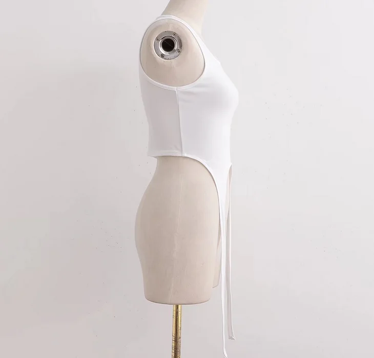 Runwaylover 358 Sleeveless Ladies Fashion Slim Crop Tops