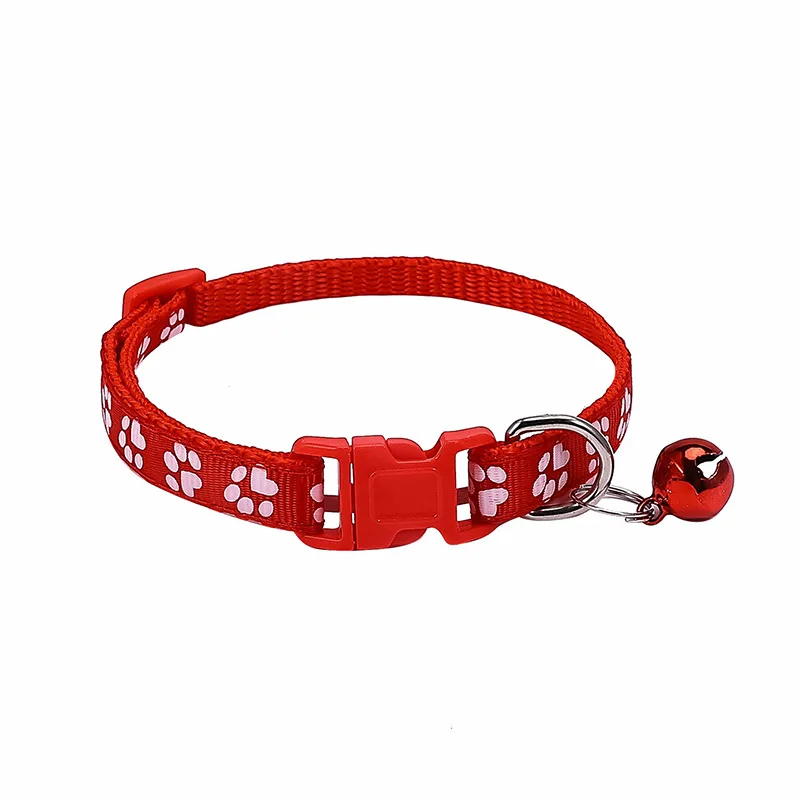 Dog Footprint Dog Collar Sticker Bell Collar Exclusive Collar for Going Out