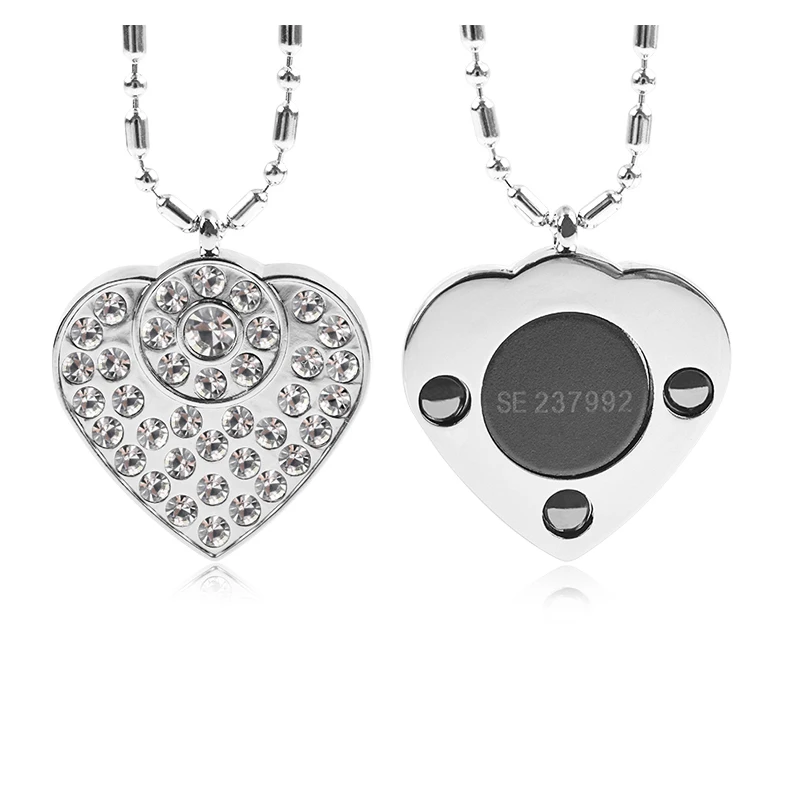 Best Price Japanese Technology heart lava pendant with crystal Science Scalar Bio Energy Pendants Necklace 2500 Ion